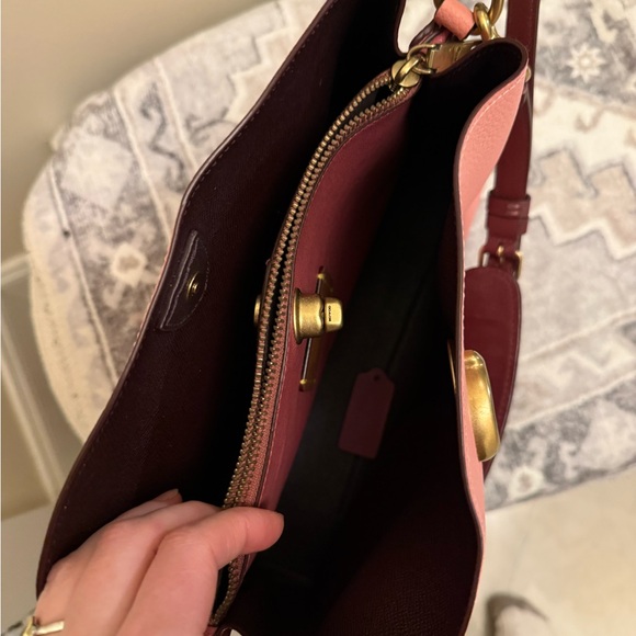 COACH Pink Willow Shoulder Bag CZ874 - Picture 9 of 11